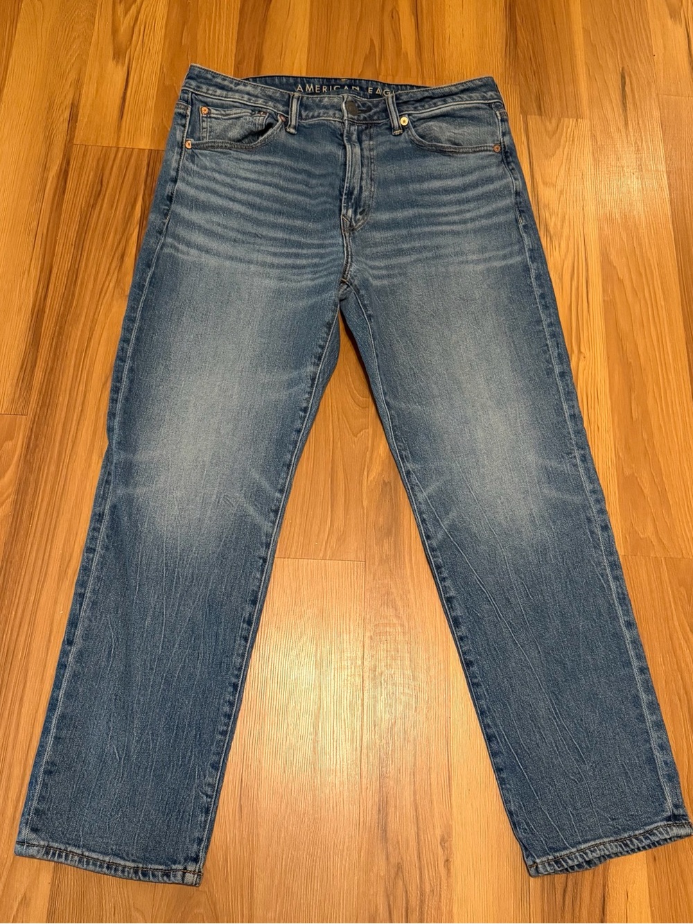 American Eagle Outfitters Men’s Medium Blue Athletic Straight Jeans 33x30